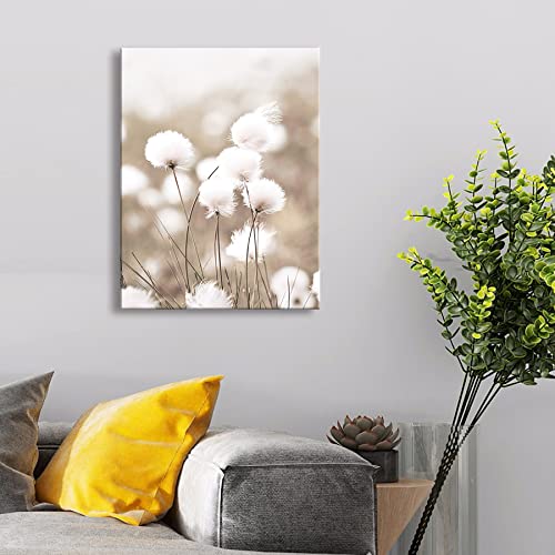 Canvas Wall Art For Living Room Modern Wall Painting For Bedroom Floral Bloom Blossom Close Up Pictures Prints On Canvas Size 11.5"X15" Framed Wall Decoration Dandelion Flower Pictures Poster Picture Artworks For Bathroom/Hallway And Office Wall Decor A-227 #TOP7