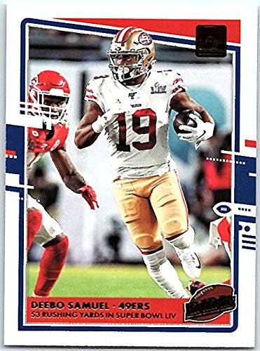 2020 Donruss Highlights #12 Deebo Samuel San Francisco 49ers Official NFL Football Trading Card From Panini America in Raw (NM Near Mint or Better) Condition