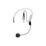 HOTEC Replacement Headset Microphone with 3.5mm Locking Screw Plug, Unidirectional Microphone Replacement Mic Compatible Wireless Microphone System