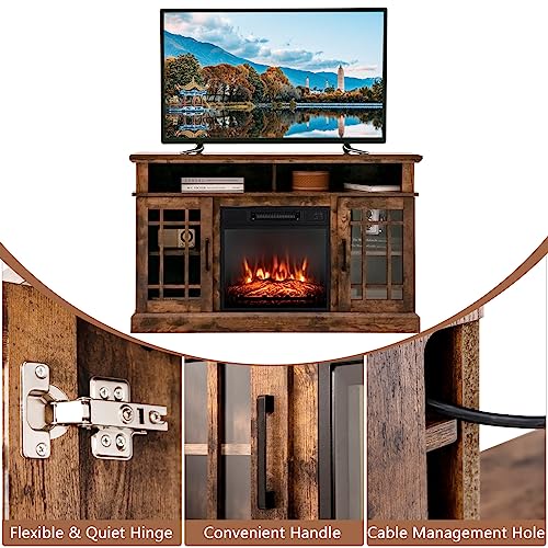 Costway Electric Fireplace Tv Stand For Tvs Up To 55 Inches thumb #8