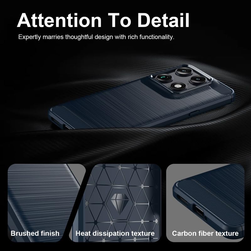 Image of Basic Case for Moto Edge 70 Ultra 5G (Carbon Fibre Blue)