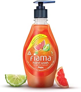 Fiama Happy Hand Wash, 400 ml, with Grapefruit and Bergamot Essential Oil, Soft and Supple Hands, Fragrant Handwash Price In India