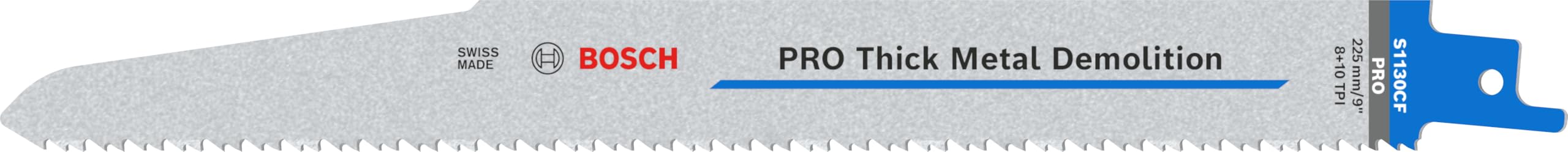 Bosch 25x PRO Thick Metal S1130CF Demolition Reciprocating Saw Blade (for Metal pipes and profiles, Non-ferrous metals, Length 225 mm, Professional Accessory Reciprocating Saw)