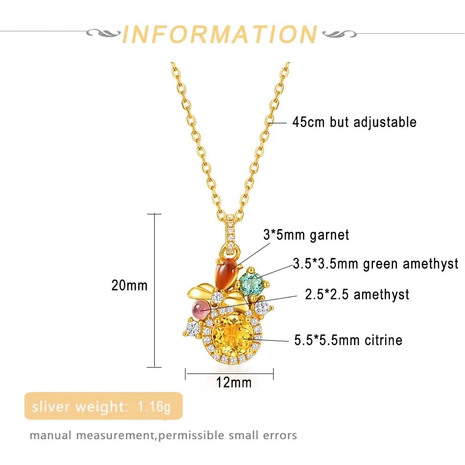 Pendentif améthyste véritable et collier argent 925 ajustable - 3