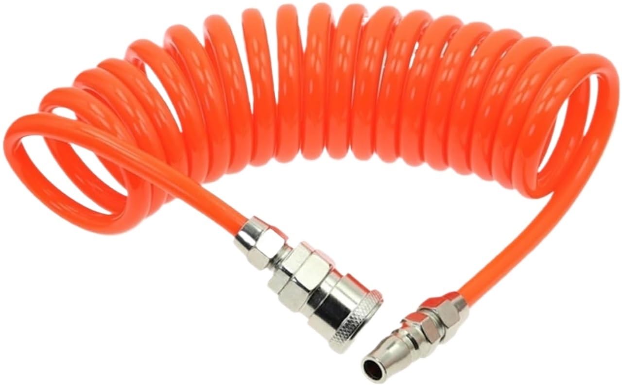 Tubo de manguera de PU helicoidal flexible con racores duraderos para herramientas neumáticas