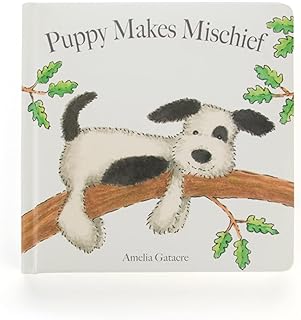 Puppy Makes Mischief: A Baby Board Book by Jellycat | Children's Book | Baby Gift