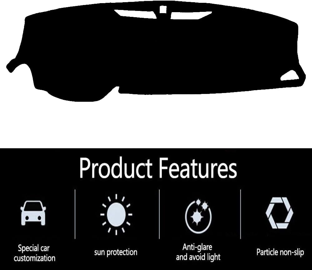 Dash Covers for Buick-Lacrosse 2017-2022,Polyester Car Dashboard Cover,Dash Board Protecter Cover,Interior Car Dash Board Covers Mat,Black