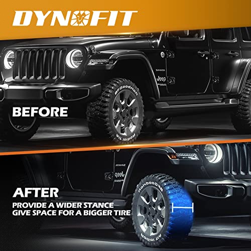 Image of dynofit 2in Wheel Spacers 5x5 for 2007-2018 Wrangler JK /JKU, 5x127mm Hub-Centric 71.5mm Thread 1 /2 inch-20 for 1999-2010 Grand Cherokee WJ /WK, 2005-2010 Commander XK, Real Forged Aluminum Spacer, 4Pcs