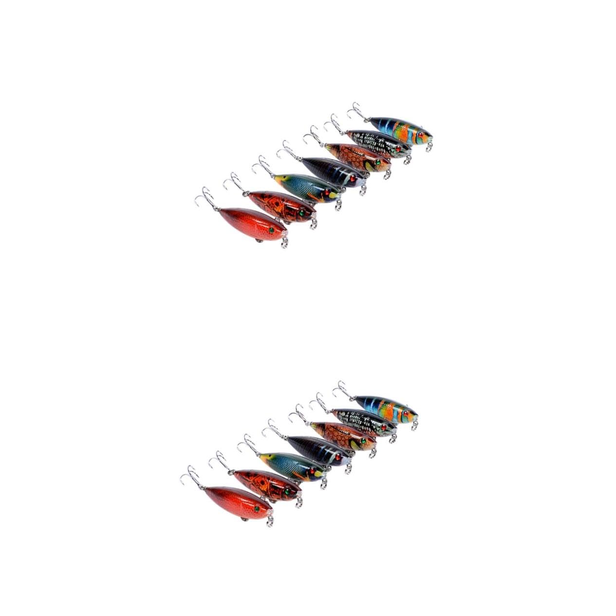 POPETPOP Cebos Flotantes Señuelos Bajos Señuelo Bajo Juego De Señuelos De Pesca Aparejo De Pesca Duro Señuelos Flotantes Señuelos Realistas Lápiz Cebos Artificiales
