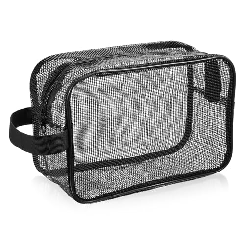 Ajcotahm Mesh Shower Caddy Bag, Portable Quick Dry Toiletry 