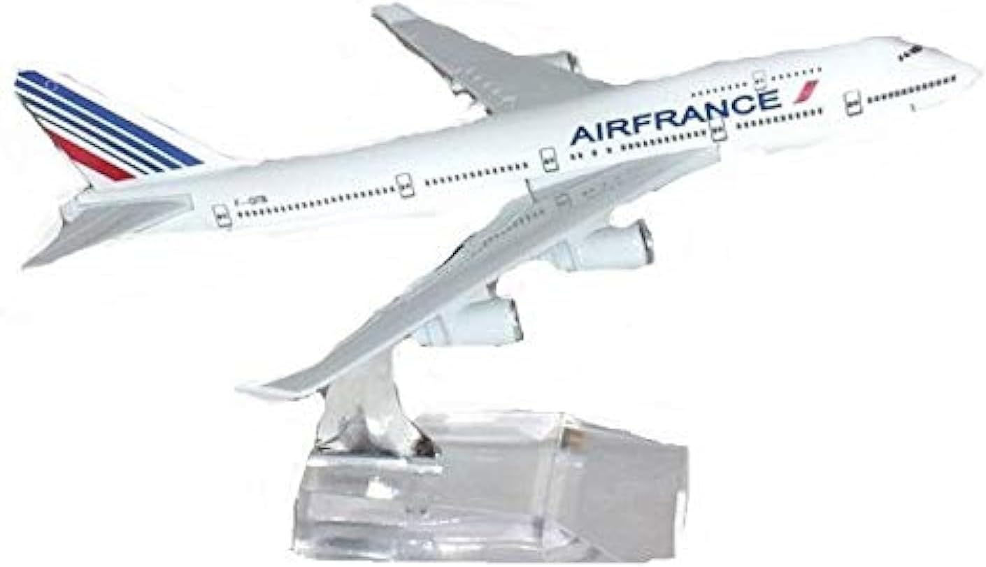 Air France Boeing 747 Airplane Diecast Model Toy - 16cm