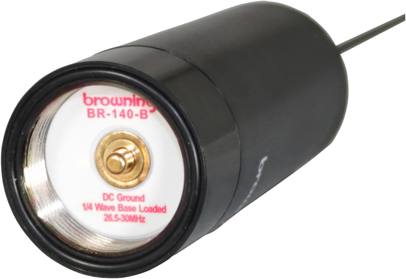 Browning® 200-Watt Low-Band 26.5 MHz to 30 MHz Unity-Gain UHF Antenna with NMO Mounting (Black Base) (Black Base)