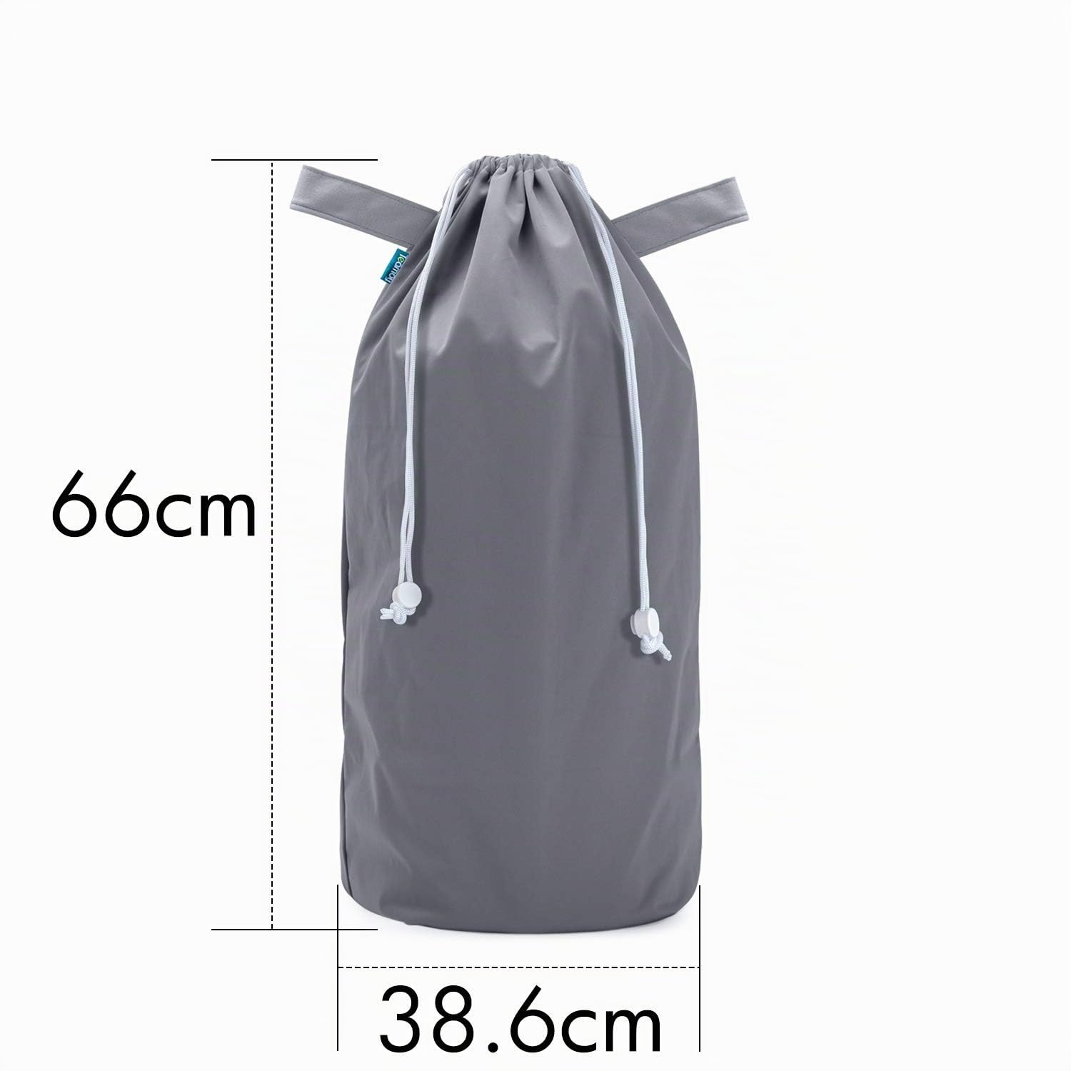 Teamoy Baby Windelbeutel Wiederverwendbar, 3 Stück Waschbar Wetbag für Windeleimer, Windeltasche mit Kordelzug, Tragbare Baby Windel Müllsack, Grau + Schwarz/Grau mit Pfeilmuster