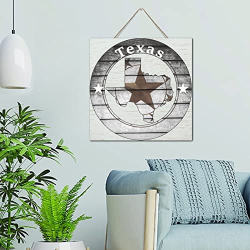 Plaque murale Texas Lone Star en bois vieilli pour cadeau original