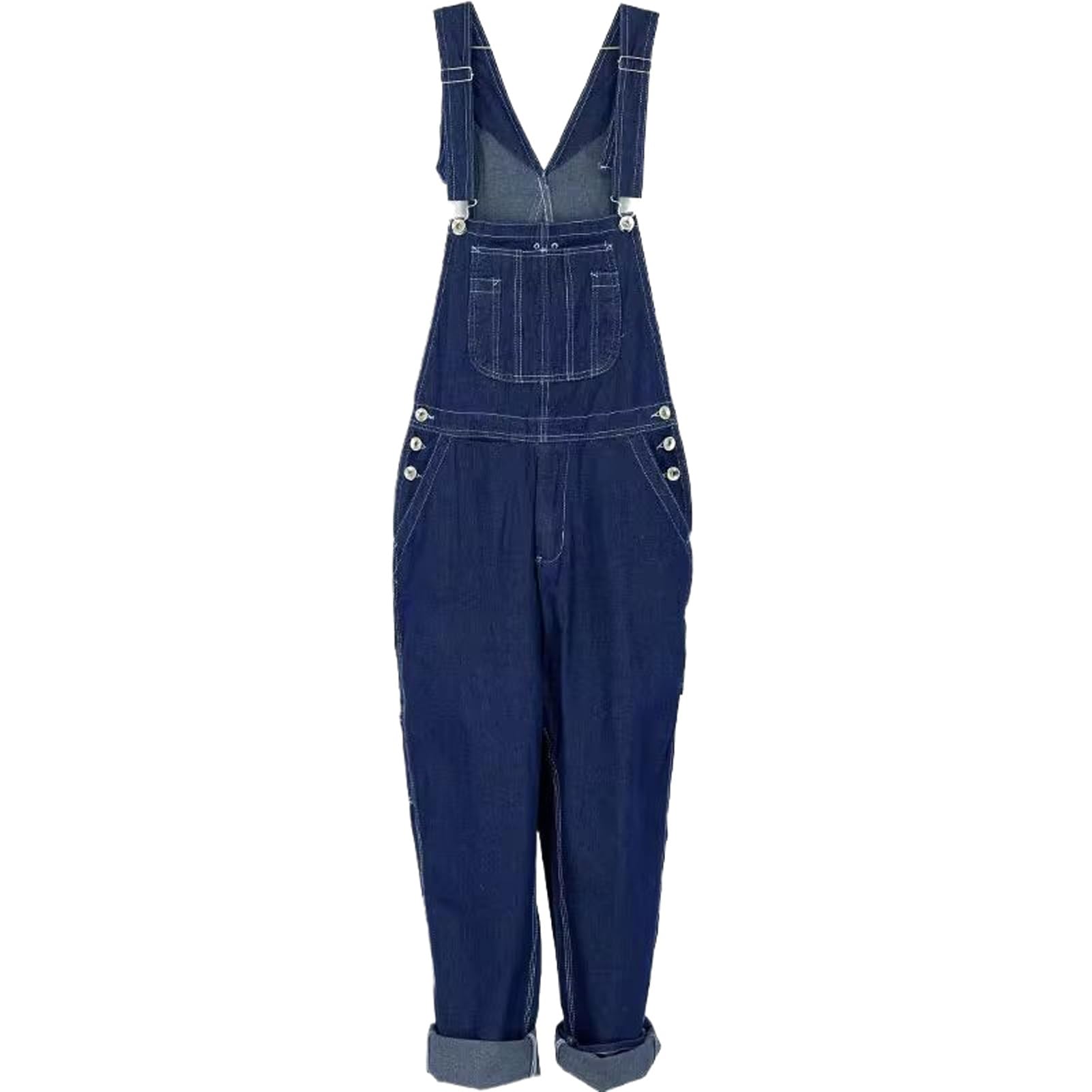 Salopette ample homme jean droit bleu 54 résistant et confortable - 2