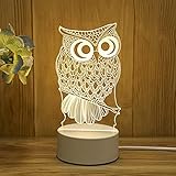 ★ 3D Kreativ Design - Diese nachtlicht 3d Dreidimensional ist ein perfektes Geschenk für Kinder. 3D-Stereomuster und Beleuchtungseffekte wirken lebendig und voller Persönlichkeit, guter Beleuchtungseffekt und voller Kreativität.Einzigartiges Design und eine erstaunliche visuelle Illusion werden Ihren Raum interessanter machen.