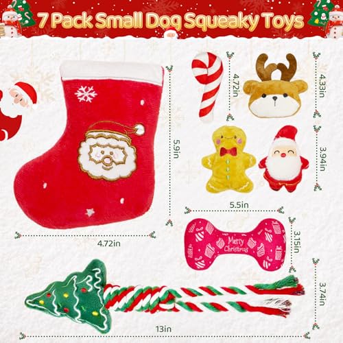 Juguetes Navideños para Perros Pequeños, Set 7 Piezas miniatura 3