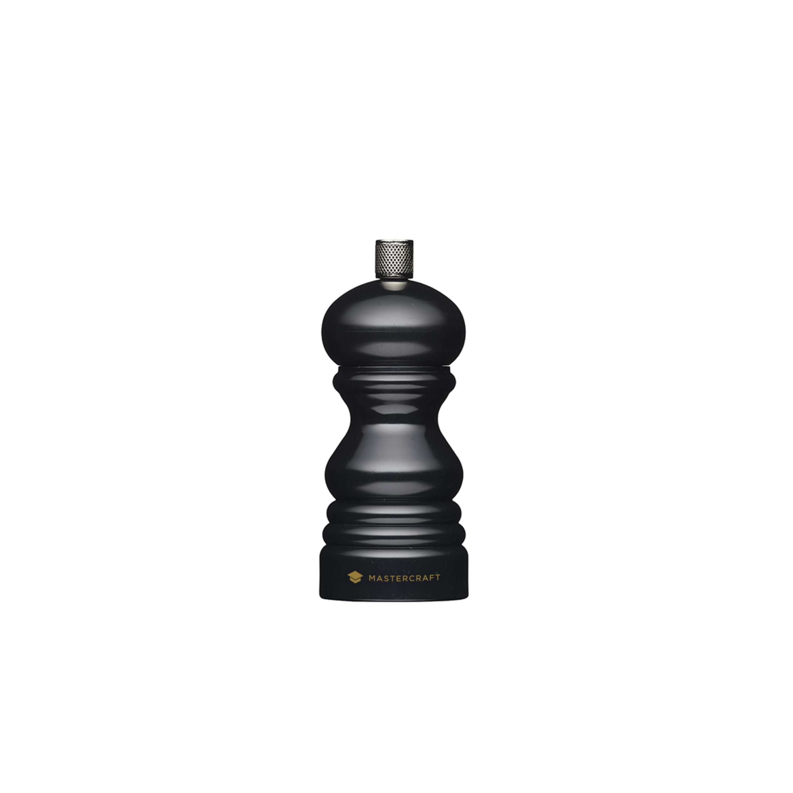 Masterclass Black Pepper Mill Or Salt Grinder With Interchangeable Cap, Plastic, 12 Cm