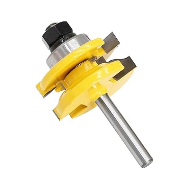 3 PCS Router Bit Set 1/4 Inch k Roman Ogee Rail and Stile Router Bits 45# Steel YG6x Alloy Blade Wood TER Groove Tongue Milling Tool for Woodworking-Layfoo