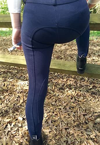 One Stop Equine Shop Baseq Lyla Children's Pull-On Breech Navy 6 #TOP3