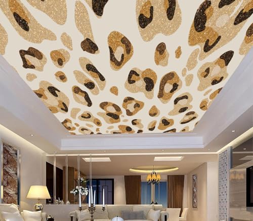 Mural de pared de leopardo moderno para decoracion elegante de cuartos y salones 7