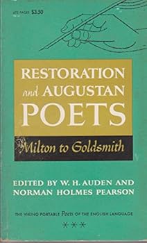 Paperback Restoration and Augustan Poets - Milton to Goldsmith Book