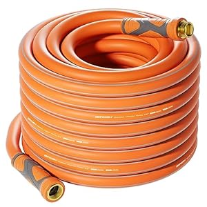 Garden Hose 50 ft x 5/8″ Flexible Garden Hose Ultra Durable Water Hose Lightweight Garden Hose w/Swivel Grip Handle All-weather Outdoor Lawn Car Wash Backyard