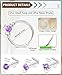 4Pcs Stainless Steel Nose Ring Set for Women Men,Hypoallergenic 20G L Shaped Nose Studs 8mm 18G Purple Opal Small Silver Hoops for Nostril Septum Cartilage Helix Rook 2nd or 3rd Ear lobe Lip Piercings