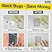 2in x 30ft (360in) Window Screen Repair Tape, Screen Door Replacement Kit, Mosquito Net Repair Tape, Window Net Screen Patch, Mesh Tape for Drywall Repair, Screen Patches for Ripped Screen, Black
