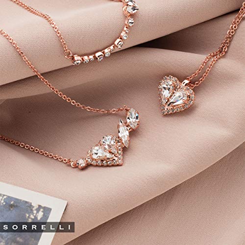 Sorrelli Nala Pendant Necklace, Rose Gold-Tone Finish, Crystal, One Size (Ner13Rgcry) #TOP2