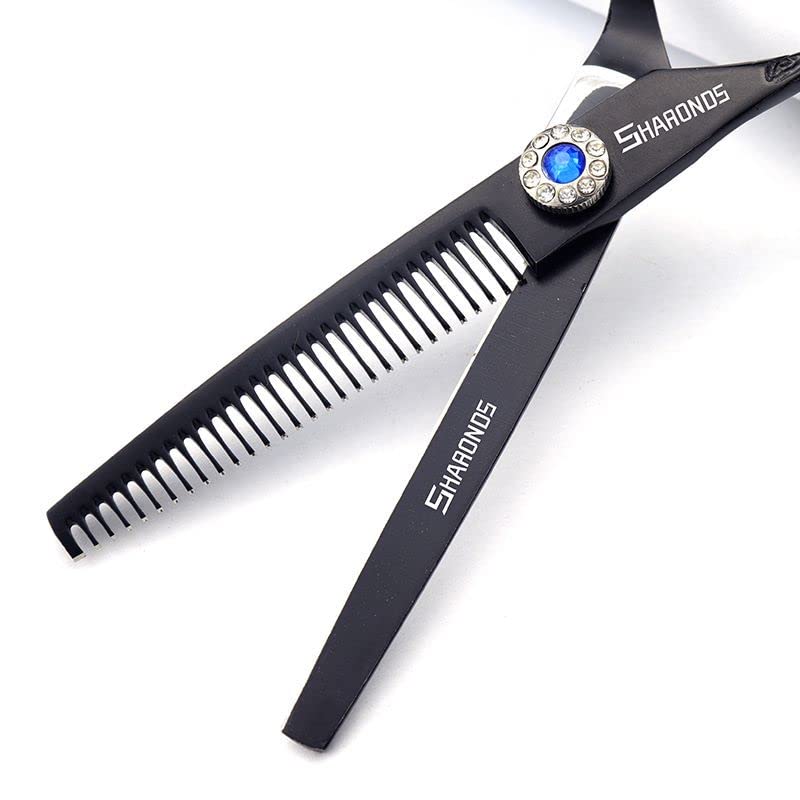 Porfessional Tijeras para cortar el pelo para zurdos, 6 pulgadas, acero inoxidable, tijeras afiladas para cortar el pelo, buenas para peluqueros, hombres, mujeres y niños (juego de 3 piezas)