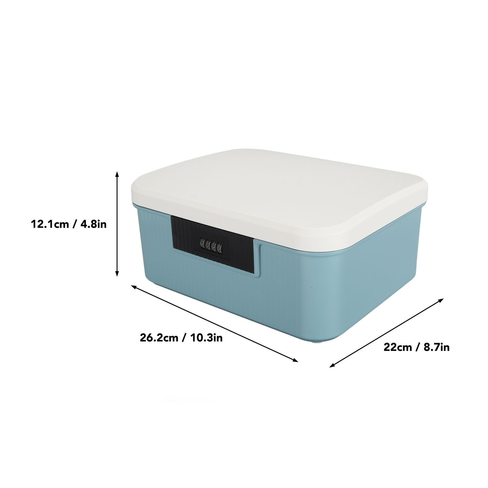 Locking Trunk Storage, Portable Safe Box, Combination Security Case Lockbox with Code, Large Capacity Security Lockbox - Image 3