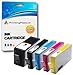 Price comparison product image Printing Pleasure SET of 5 Compatible Printer Ink Cartridges for HP Photosmart 7510 7520 B8550 B8553 C5380 C5383 C6380 C6383 D5460 D5463 D7560 Premium C309a C310a C510a | Replacement for HP 364XL