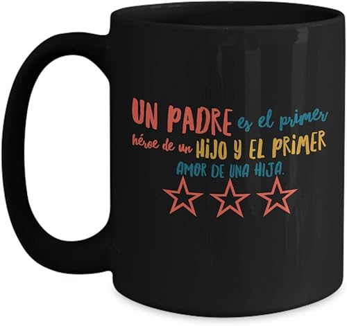 Regalo para Papa Taza de Cafe Padre Vaso, taza café divertidas, tazas personalizadas, taza de café inspiradoras, taza con mensajes positivos.