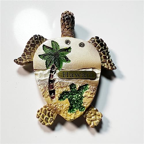 Imán decorativo tortuga Hawaii Beach USA para refrigerador miniatura 2