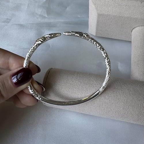 Praying Hands Ends West Indian Bangle.925 Sterling Silver, 1 piece3