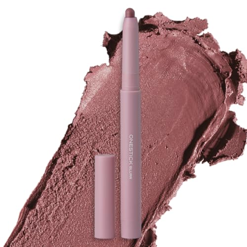 Image of Ruby's Organics OneStick Lipstick for Women - Blurr, Lip and Cheek Contour Crayon, Matte Finish, Lip Makeup - Enriched with Antioxidants and Vitamins, Chemical Free - Fig