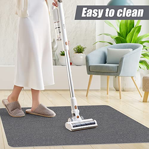 Image of Sycoodeal Office Chair Mat for Hardwood Floor,Office Computer Gaming Chair Mat for Tile Floor,Large Floor Protector Rug,Anti-Slip,Easy to Clean,Grey(55 inchx36 inch)