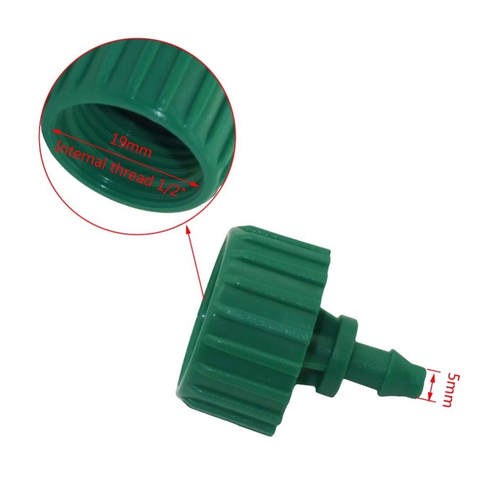 Tubi per irrigazione Discussione 100pcs Interna da 1/2" a 4/7 Millimetri d'accoppiamento rapido Connettori Serra irrigazione Agricoltura Sistema Raccordi