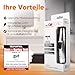 Clatronic® Nasenhaartrimmer Herren | auch für Ohrhaare | mit Licht | Soft-Touch-Gehäuse | Edelstahl-Scherkopf (abnehmbar) | Nasenhaarentferner | Nasenhaare entfernen | Nasentrimmer | NE 3595