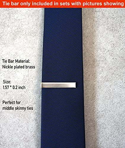 Image of Skinny Solid Ties for Men, 2.5 inch Slim Plain Neckties 4-Pack