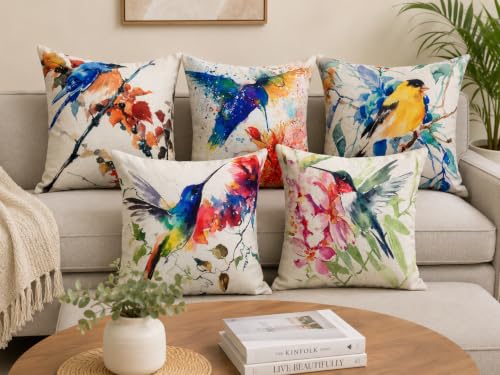 Best Decorative Cushion Covers: Cotton vs Velvet 95 Premium Jute Digital Printed Cushion Pillow Cover, Set of 5 (16x1...