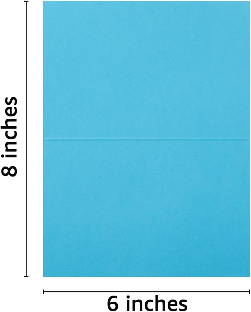 50 Pack Blank Cards Folded Cardstock Thank You Blank Greeting Cards for Invitations, Wedding, Greeting Cards, All Occasion DIY (Multicolor, 4x6) - Image 2