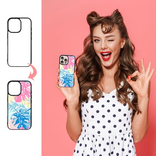 Coque sublimation 2D iPhone 16 Pro Max en caoutchouc souple antidérapant vierge