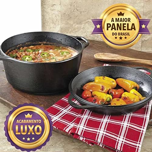 Conjunto Caçarola/frigideira Multiuso Libaneza 26 Cm 5,6 Lts