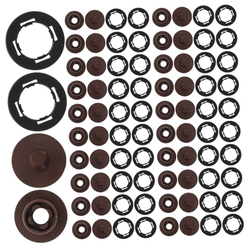 Clips de fixation pour tapis de voiture GALPADA en plastique noir pour sol auto, lot de 100