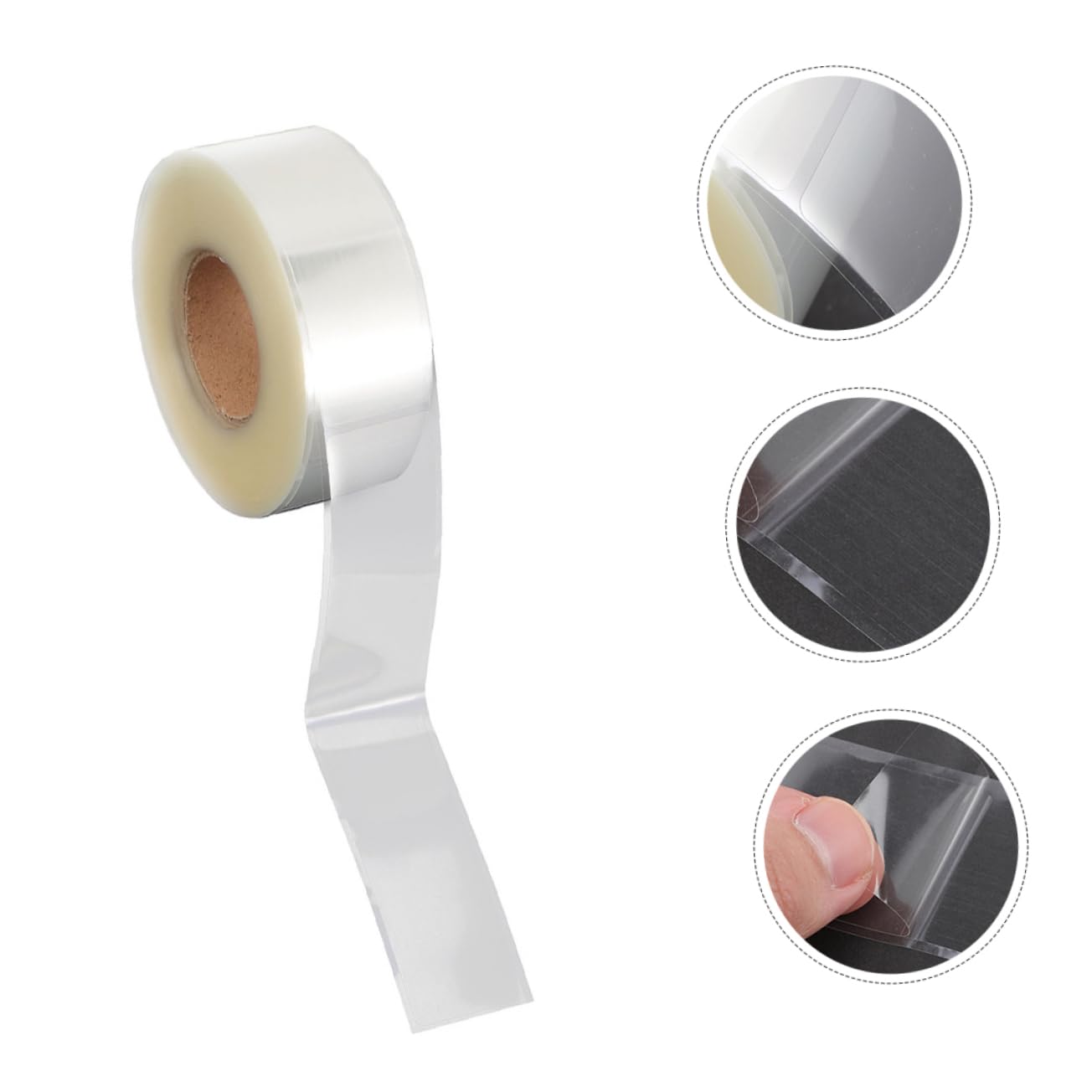 STOBOK Etikettenschutzhüllen 500 Stück Selbstklebend Pvc Transparente Verhindern Einrollen Erleichtern Scannen für Barcode und Etiketten in Bibliotheken Krankenhäusern und Büros