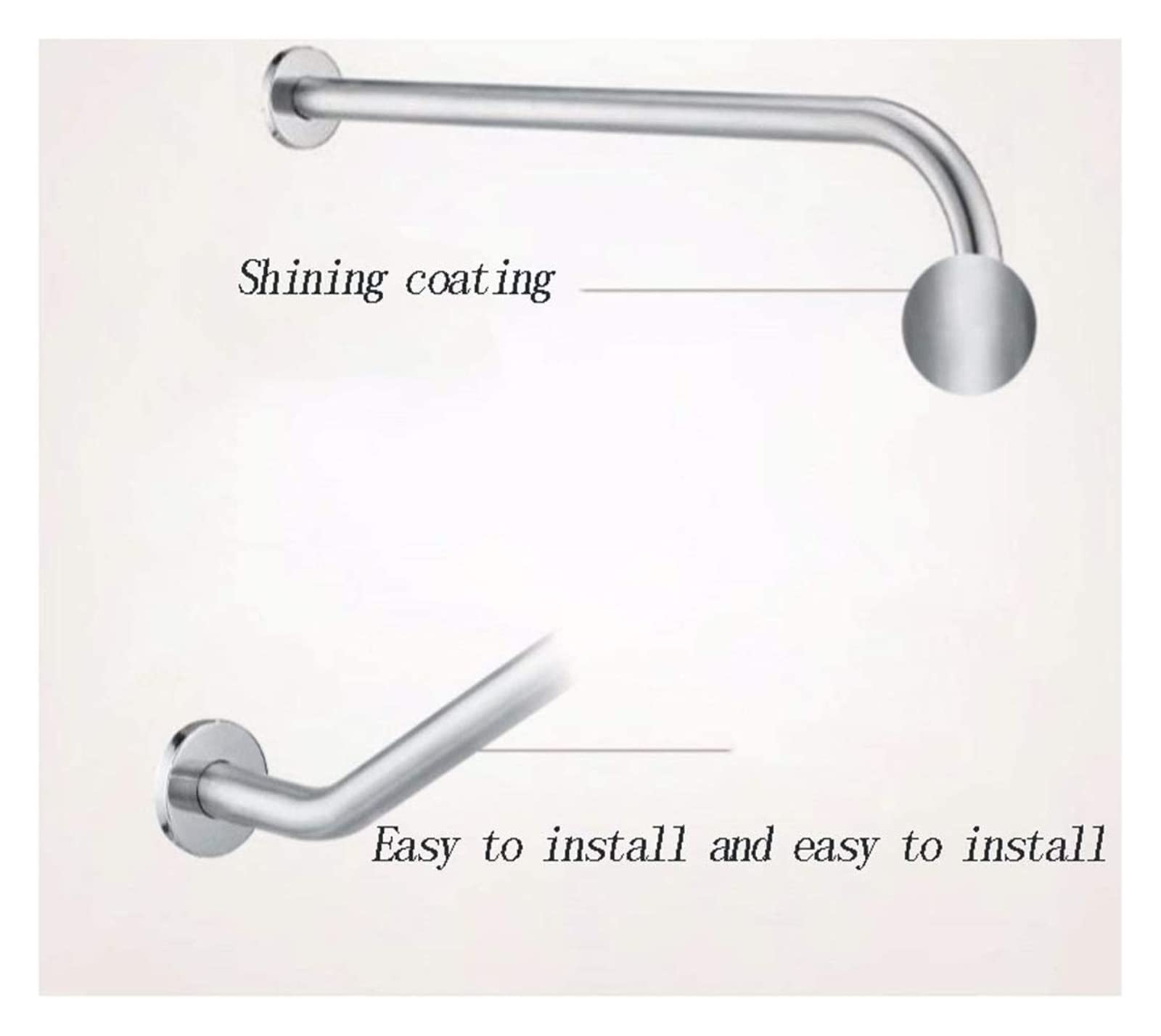 Baño para Agarraderas Pasamanos de seguridad de acero inoxidable con ventosa, reposabrazos antideslizante de acero inoxidable, soporte de pared for barra de agarre