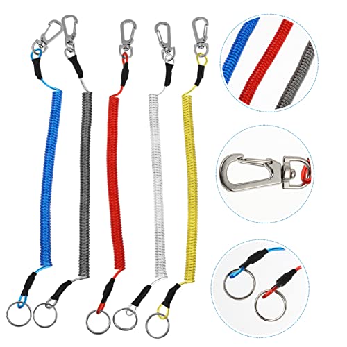 Corde élastique spirale : fini les pertes d'objets avec ce mousqueton pratique