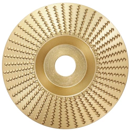 Image of Inditrust 4 Inch Wood Carving Disc Set, Angle Grinder Disc Grinding Wheel Shaping Disc 5 /8 Inch Bore Grinder For Woodworking, Fibreboard, Plywood, Plastic (Flat Shape)